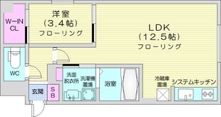 8　3W2（C）HACHI　SANWESTNYの物件間取画像